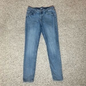 Old Navy Rockstar Super Skinny Jeans Womens Size 6 Stretch Mid Rise Light Wash
